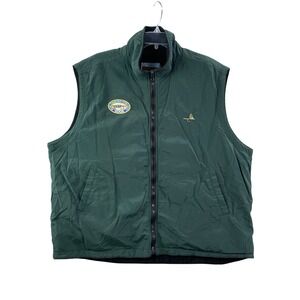 Pacific Fly Vest Men's XL Green East Idaho Fly Tying Expo Fleece Lined Fishing